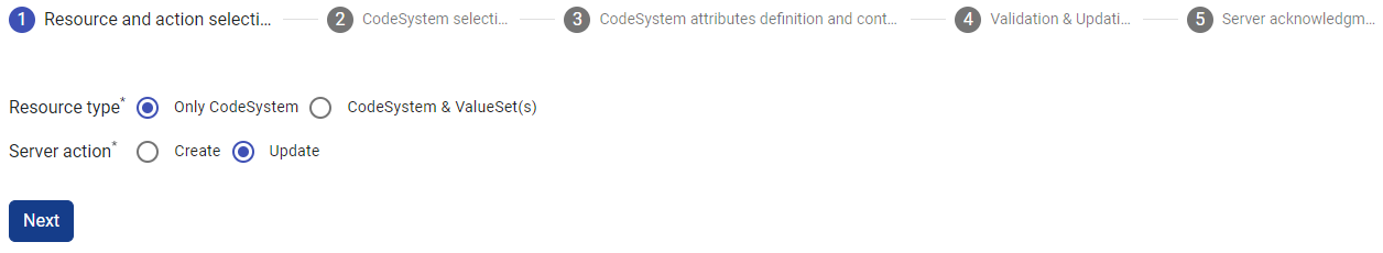 first step interface