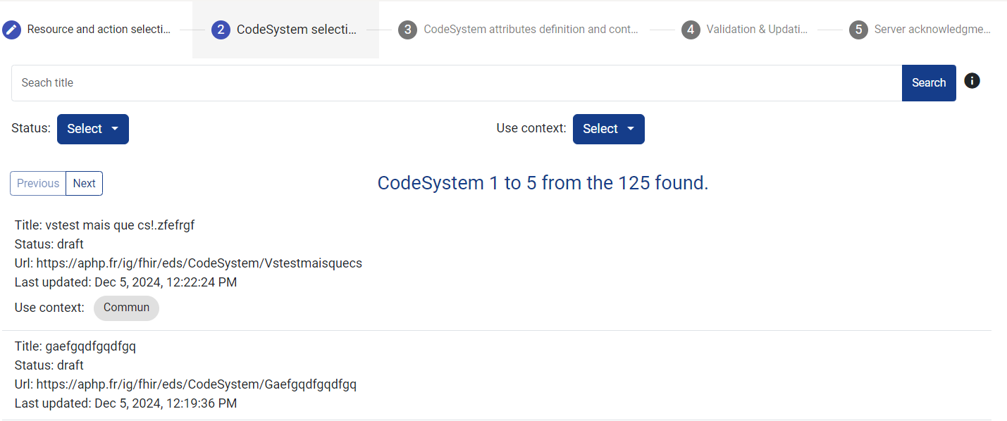 second step interface (optionnal)